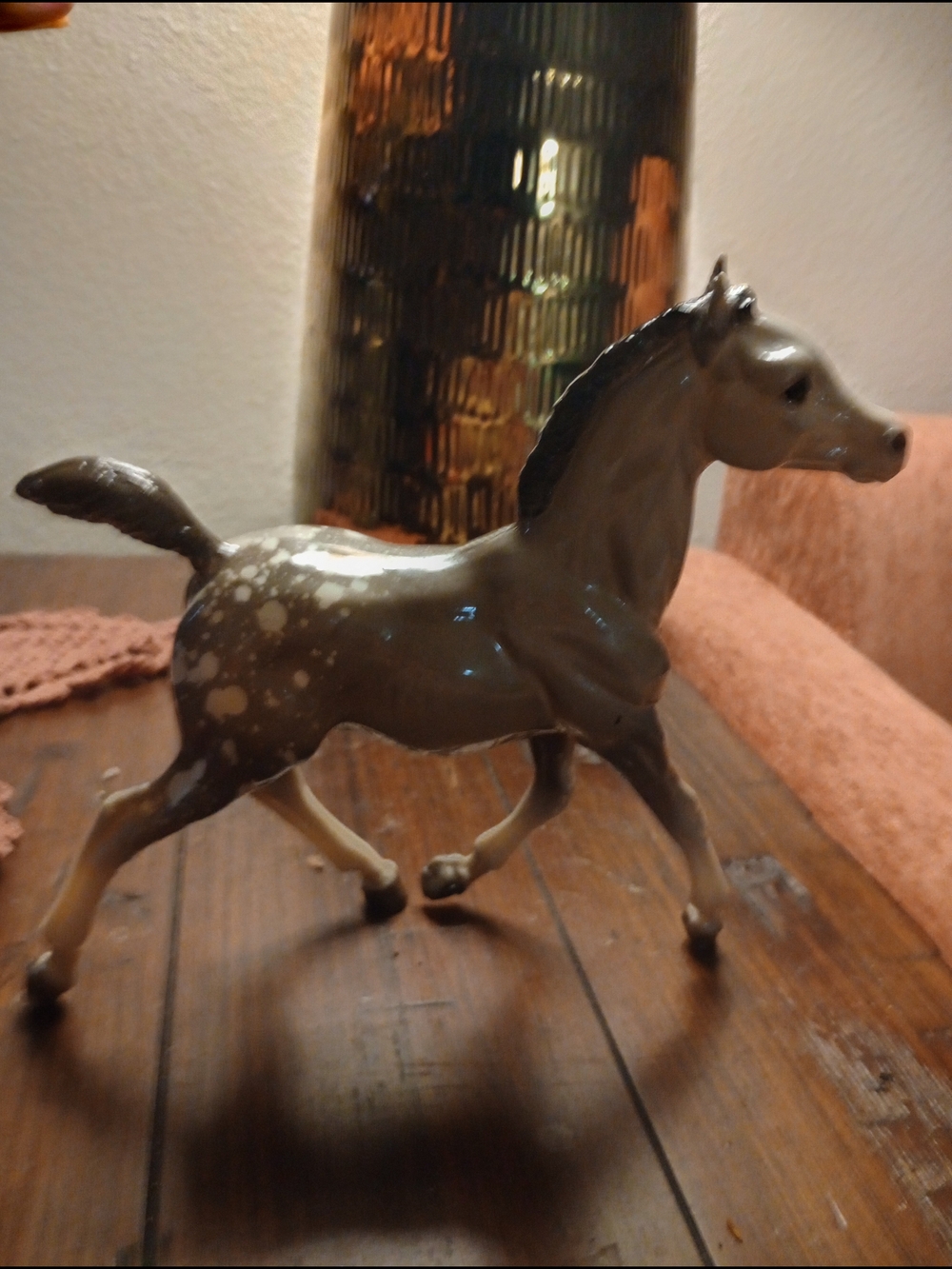 Breyer glossy dapple gray running foal horse